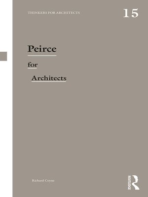 cover image of Peirce for Architects